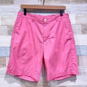 Vineyard Vines 9" Club Shorts Pink Flat Front Stretch Chino Casual Mens 33